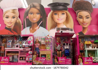 Columbus Ohio December 16, 2020
Diverse Collection Of Barbie Dolls.