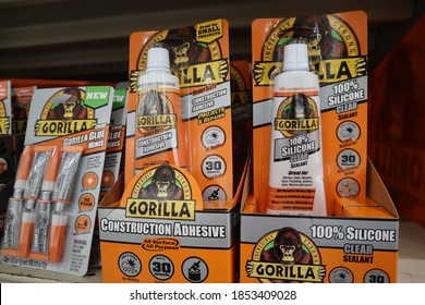 Columbus Ohio November 10, 2020
Gorilla Glue On Display At Local Hardware Store.