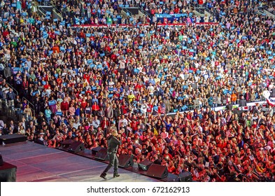 COLUMBUS, OHIO - November 5, 2012: Jay Z Performing In Front Of A Crowd In President Obama Re-election Campaign In Columbus, OH. Editorial Use Only.