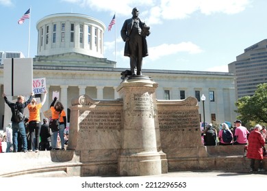 Columbus Ohio October 08, 2022
Anti- Abortion Rally In Front Of The State House In Downtown Columbus