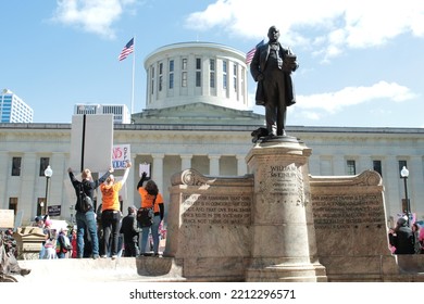 Columbus Ohio October 08, 2022
Anti- Abortion Rally In Front Of The State House In Downtown Columbus