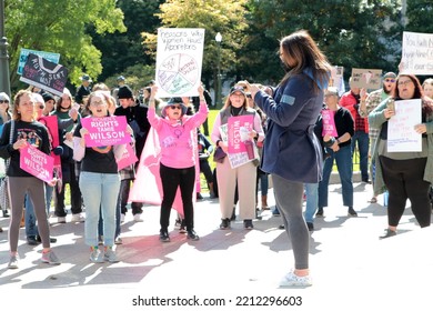 Columbus Ohio October 08, 2022
Anti- Abortion Rally In Front Of The State House In Downtown Columbus