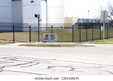 Columbus, Ohio/USA March 27,2019: John Glenn International Airport Control Tower.