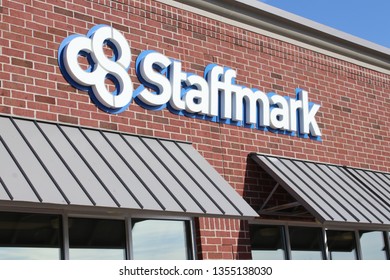 Columbus, Ohio/USA March 27,2019: Staffmark Is A Temporary To Permanent Employment Agency. 