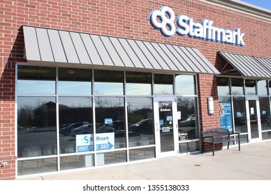 Columbus, Ohio/USA March 27,2019: Staffmark Is A Temporary To Permanent Employment Agency. 