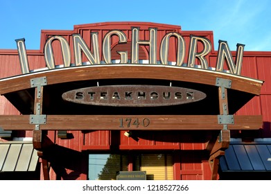 Columbus,OH - July 24, 2017: Longhorn Steakhouse Is A Casual Dining Restaurant Chain Serving Steaks And Other Western Food Menu Items.