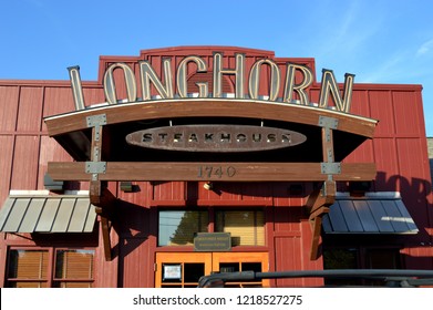 Columbus,OH - July 24, 2017: Longhorn Steakhouse Is A Casual Dining Restaurant Chain Serving Steaks And Other Western Food Menu Items.