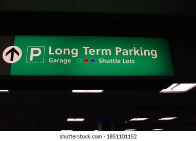 Columbus,Ohio October 31, 2020
Long Term Parking Signage At John Glenn Airport.