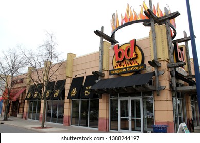 Columbus,Ohio/USA April 24, 2019: BD's Mongolian Grill Is An American Restaurant Chain Specializing In Patron-prepared Stir-fry Meals In A Style Known As 