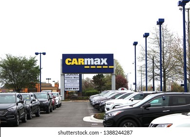 Columbus,Ohio/USA April 24, 2019: CarMax Is The United States' Largest Used-car Retailer And A Fortune 500 Company.