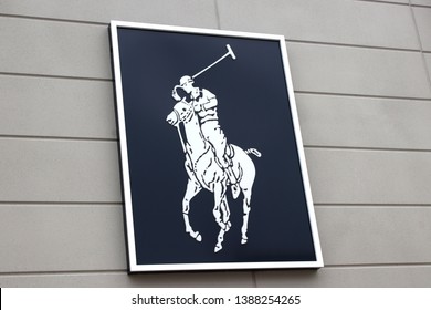 Columbus,Ohio/USA April 24, 2019:  Tanger Outlet: Ralph Lauren Corporation is an American corporation producing mid-range to luxury fashion products including luggage and fragrances.