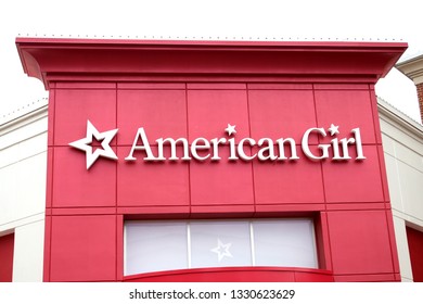 Columbus,Ohio/USA February 28,2019: American Girl Is A Popular Retail Store For Dolls, Clothes, Doll Furniture, Doll Accessories, Books, And More. 