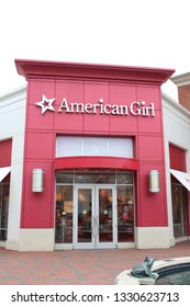 Columbus,Ohio/USA February 28,2019: American Girl Is A Popular Retail Store For Dolls, Clothes, Doll Furniture, Doll Accessories, Books, And More. 