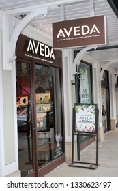 Columbus,Ohio/USA February 28,2019: The Aveda Store In Easton Town Center