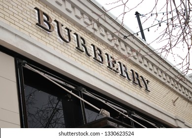 Columbus,Ohio/USA February 28,2019: Burberry Store In Easton Town Center