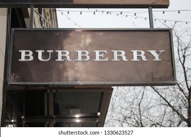 Columbus,Ohio/USA February 28,2019: Burberry Store In Easton Town Center