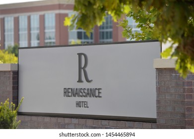 Columbus,Ohio-USA July 14,2019: Renaissance Hotels Is A Hotel Brand Of Marriott International. It Was Founded In 1981 As Ramada Renaissance, An Upscale Brand Of Ramada Inns.