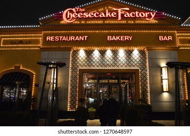 Columbus,OH/USA December 22,2018: Cheesecake Factory Easton Town Center