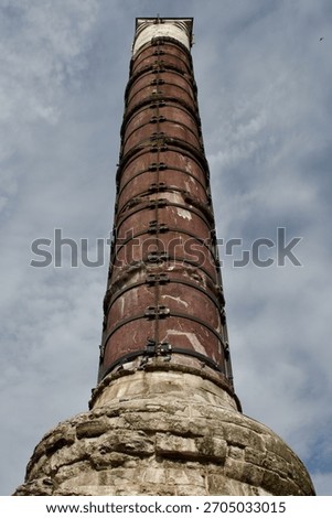 Column of Constantine Burned Column Commemorating Dedication of Constantinople Cemberlitas Istanbul Turkey