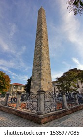 The Column Of Constantine VII Porphyrogenitus In Sultanahmet (Ottoman Emperor) Square Of Istanbul City.