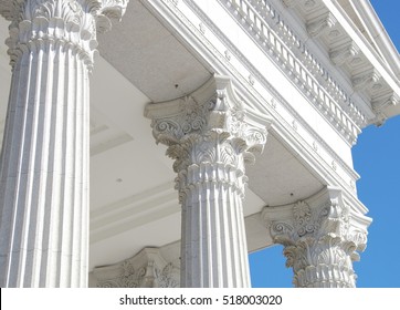 Columns Building Closeup