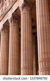 Columns Of City Hall In Downtown, Buffalo NY