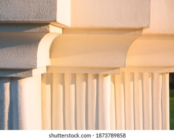 Columns element Architecture details shade and shadow - Powered by Shutterstock