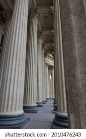 Columns Of Kazan Cathedral At Saint-Petersburg City, Russian Federation