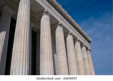 Columns Of The Lincoln Memorial, Washingotn DC