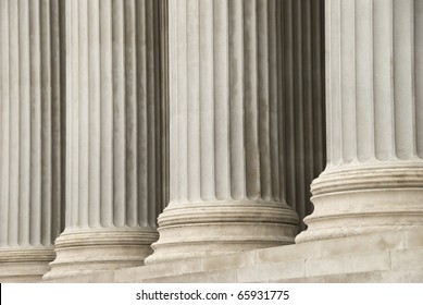 Columns Of PParlament Building, Wien, Austria