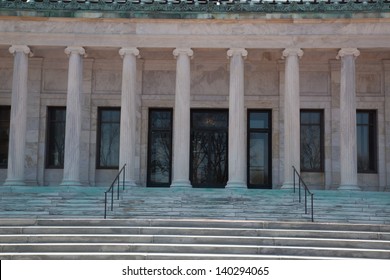 Columns And Stairs To The Art Museum Of Toledo, Ohio