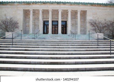 Columns And Stairs To The Art Museum Of Toledo, Ohio