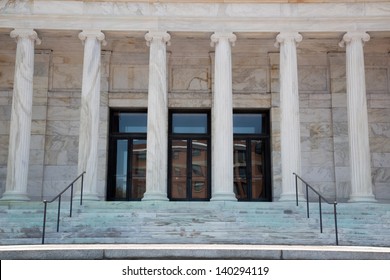 Columns And Stairs To The Art Museum Of Toledo, Ohio