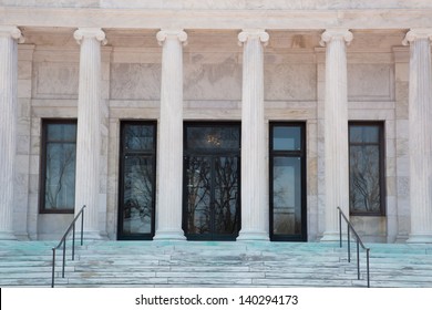 Columns And Stairs To The Art Museum Of Toledo, Ohio