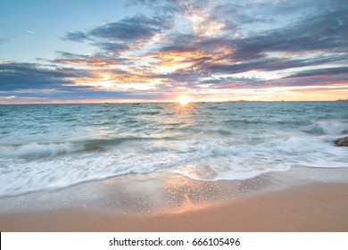 colurful Sunset beach
