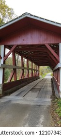 Colvin Covered Bridge Over Shawnee Creek In Bedford County Pennsylvania 