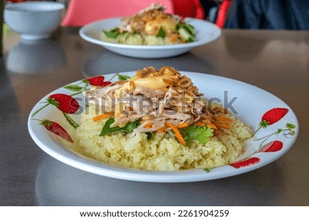 Com Ga or Chicken rice, famous dish in Nha Trang, Vietnam