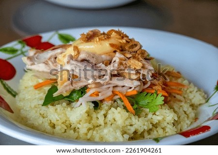 Com Ga or Chicken rice, famous dish in Nha Trang, Vietnam