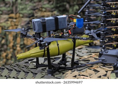 a combat drone with explosives