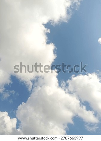 The combination of clouds and blue sky creates a truly extraordinary natural view.