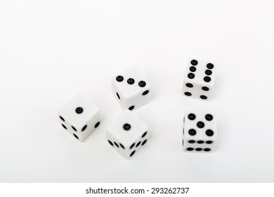 Combination Dice Against White Background Stock Photo 293262737 ...