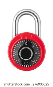 Combination lock isolated on white background - Shutterstock ID 276935825