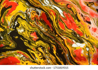  Combination Of Milk And Color. Abstract Colorful Background