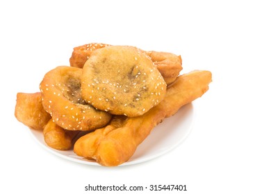 Combination Serving Of Delicious You Tiao, Han Chim Peng And Ma Geok