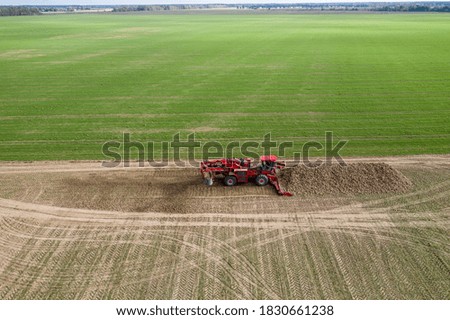 Similar – Image, Stock Photo Machine harvest sugar beet.