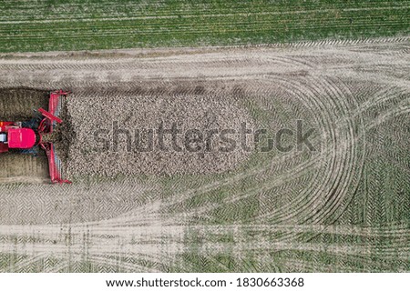 Similar – Image, Stock Photo Machine harvest sugar beet.