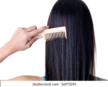 long hair combing