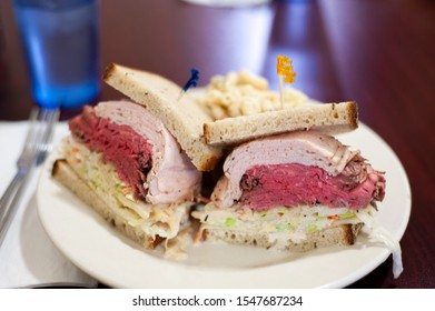 Combo Roast Beef And Turkey Sandwich