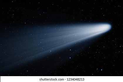 Comet on the space "Elements of this image furnished by NASA" - Shutterstock ID 1234048213
