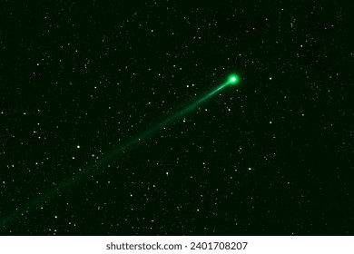 Comet in space. Elements of this image furnished by NASA. High quality photo